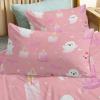 Pink Microfiber Duvet Cover Set, 155 x 220 cm + 2 Pillowcases, Cartoon Ghost view 3