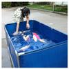 Large PVC Tarpaulin Fish Pond, Foldable Rectangular Pool with Drain view 1
