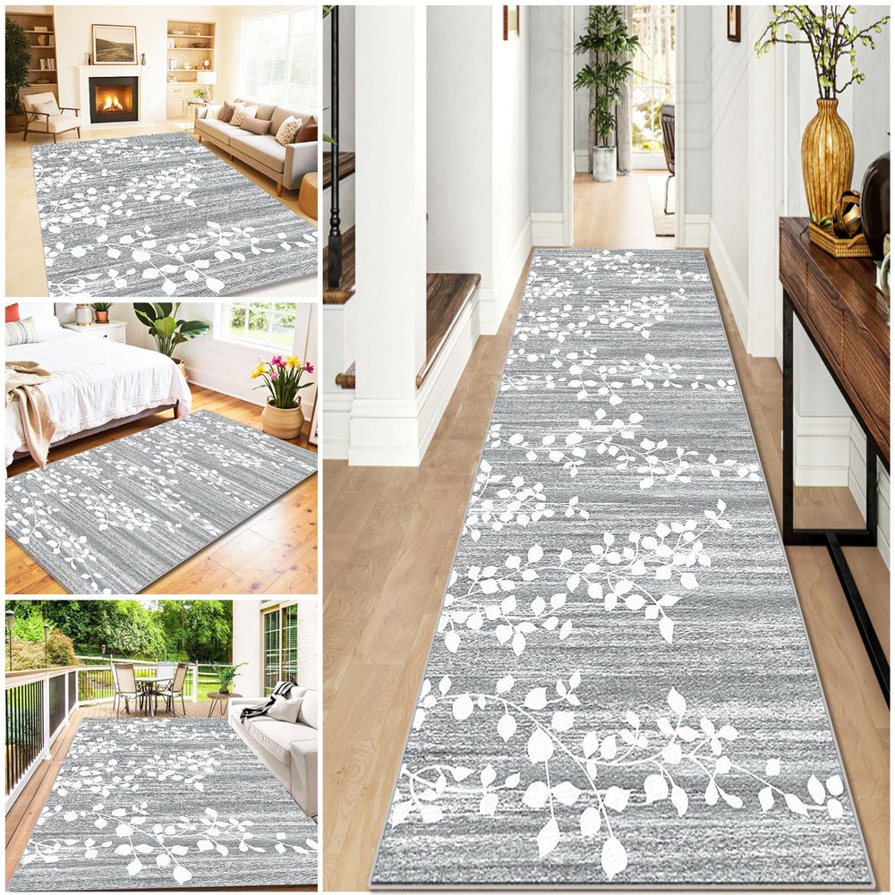 WAWFONG Washable Hallway Runner Rug, 80 x 100 cm