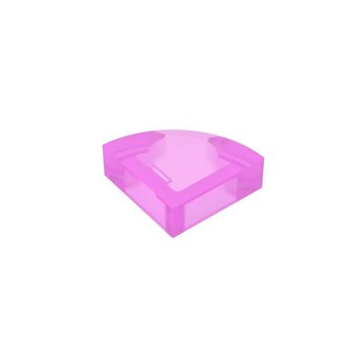 GDS-1307 25269 Round Tile, 1x1 Quarter, Transparent Dark Pink, 50 pcs.