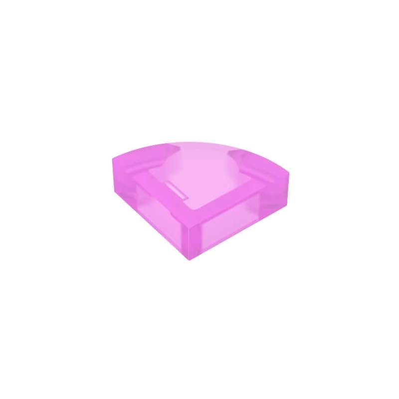 GDS-1307 25269 Round Tile, 1x1 Quarter, Transparent Dark Pink, 50 pcs.
