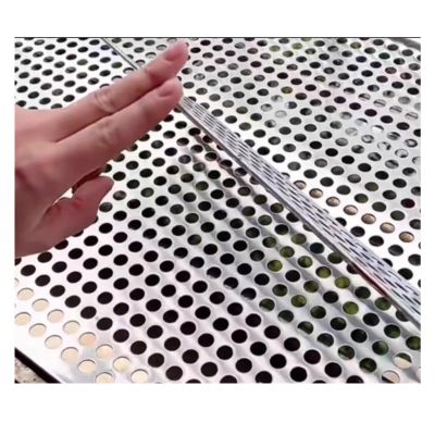Perforated 304 Stainless Steel Sheet, 55 × 100 cm (21.6 × 39.3 in)