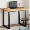 Bucmath Rectangular Tabletop 100 x 80 x 4 cm, Solid Acacia Wood, Natural Finish view 1