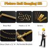 AMUFJJ Adjustable Picture Hanging Rail Set for Gallery Walls, Temporary Frame Hanger Kit for Hallways, Hotels and Exhibition Rooms (1.8 m/5.9 ft Rail, 1.5 m/4.9 ft Chain) view 2