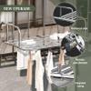 Extendable Stainless Steel Hanging Drying Rack, 160 cm, 6 Rods view 2