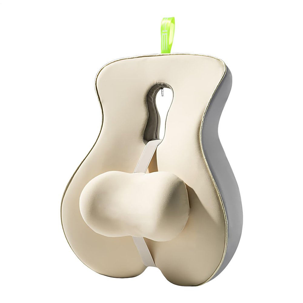 Generic Lumbar Pillow | Adjustable Ergonomic Support for Car Seats, Airplanes, Pregnancy, and Long Trips
