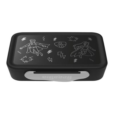 ergobag Superhero Lunch Box - Black