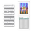 Spellbinders Tattered Stripes Stencils from the Beautifully Imperfect Collection view 1