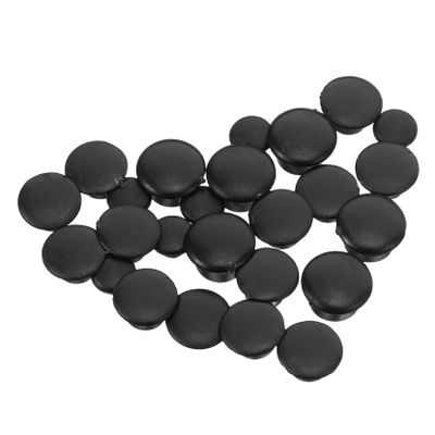 BUGUUYO 200-Piece Black Furniture Screw Hole Covers