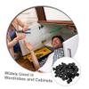 BUGUUYO 200-Piece Black Furniture Screw Hole Covers view 3