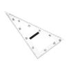 TEHAUX Magnetic Transparent 60-Degree Drawing Triangle and Protractor Ruler for Whiteboards view 1