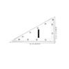TEHAUX Magnetic Transparent 60-Degree Drawing Triangle and Protractor Ruler for Whiteboards view 2