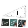 TEHAUX Magnetic Transparent 60-Degree Drawing Triangle and Protractor Ruler for Whiteboards view 3