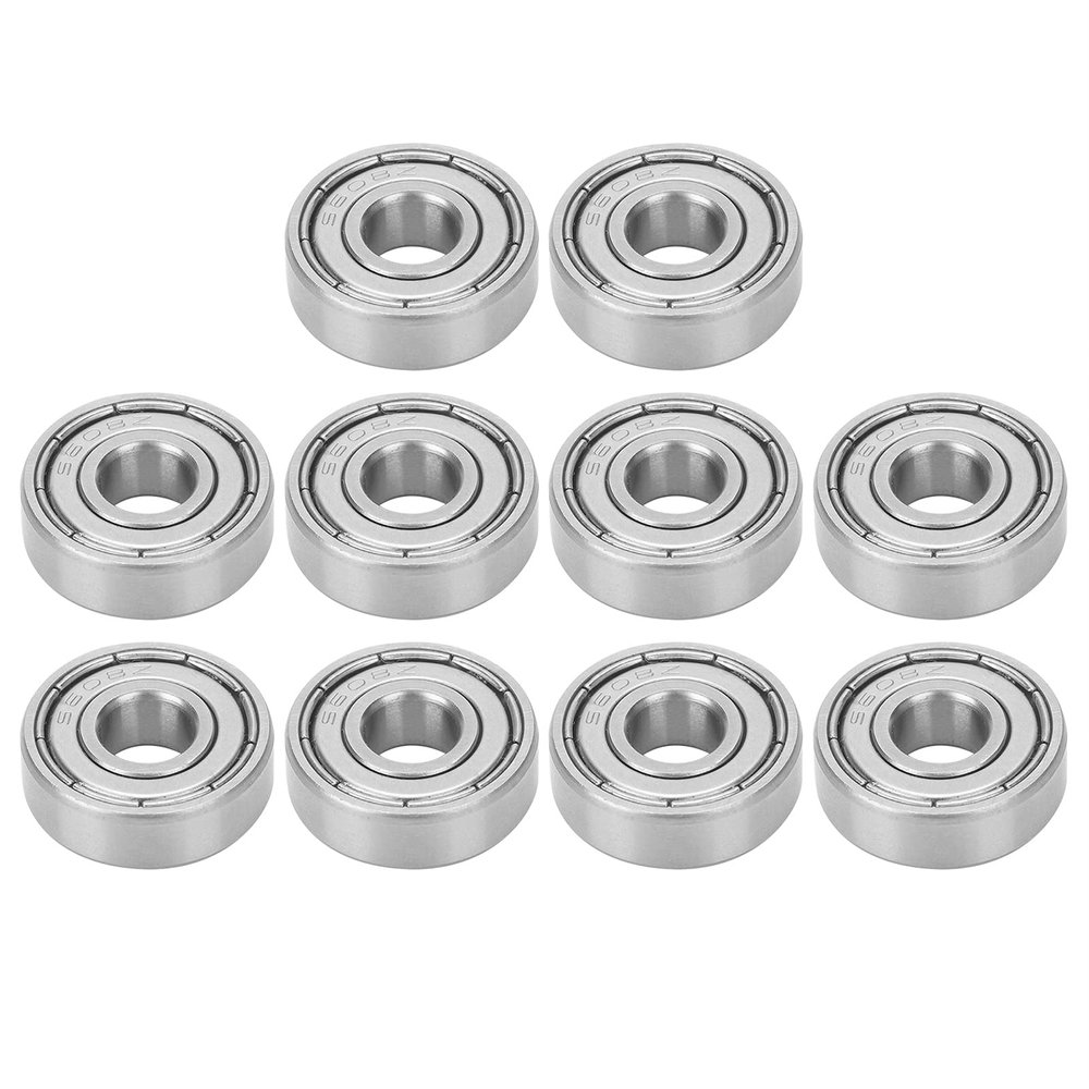 S608Z Stainless Steel Ball Bearings 8x22x7mm, 10-Pack
