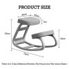Ergonomic Adjustable Wooden Kneeling Chair with High-Elasticity Foam, Style 2 view 2