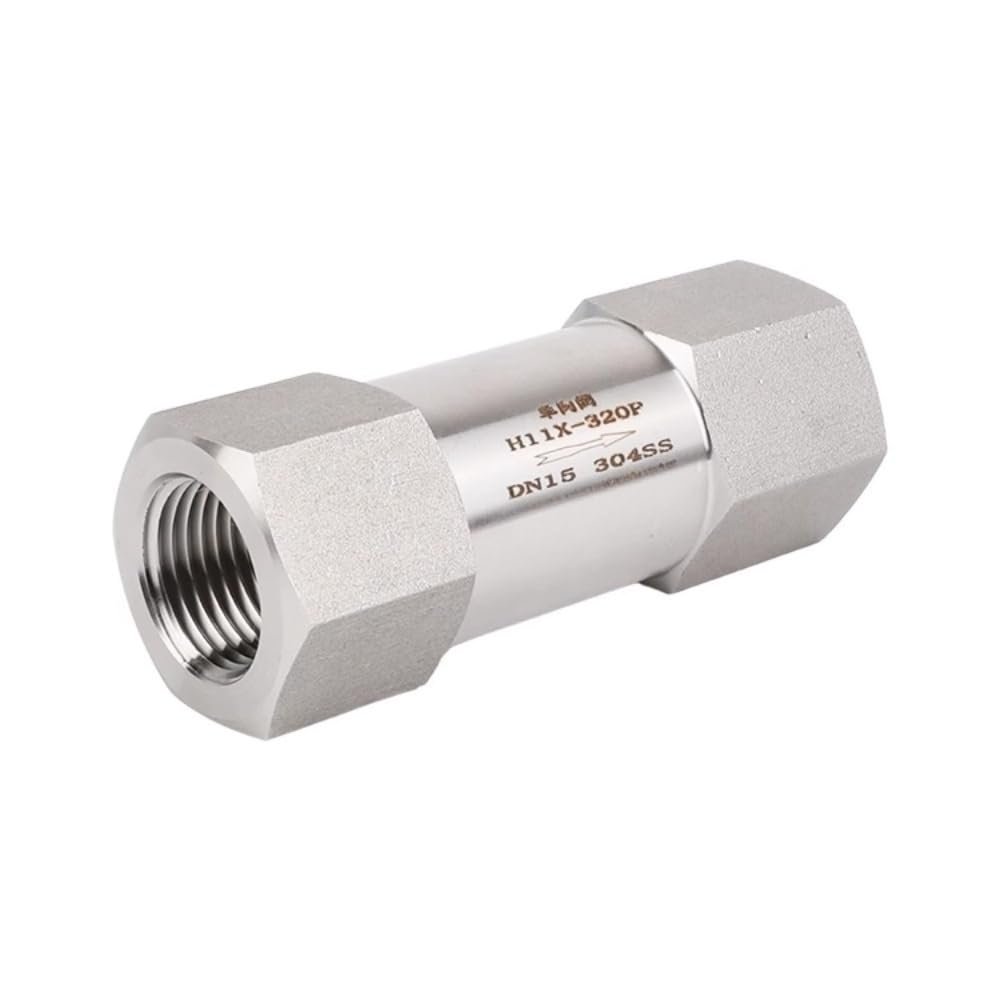 4500 PSI High-Pressure 1/8"–2" BSP/NPT Female 304/316 Stainless Steel Spring Check Valve (2", BSPP_SS304_FEMALE TO FEMALE)