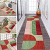 ZDYHMrj Red and Green Non-Slip Washable Runner Rug, 43.3 x 98.4 in view 1