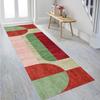 ZDYHMrj Red and Green Non-Slip Washable Runner Rug, 43.3 x 98.4 in view 3