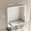 Aluminum Medicine Cabinet with LED Light and Anti-Fog Mirror view 2