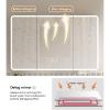 Aluminum Medicine Cabinet with LED Light and Anti-Fog Mirror view 3