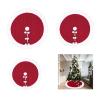 Xanorrg Red Plaid Christmas Tree Skirt view 2