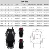 Women's Halloween Renaissance Costume Gothic Medieval Trumpet-Sleeve Corset Maxi Dress view 4