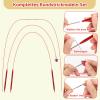 Coopay Interchangeable Circular Knitting Needle Set, 3.0–10.0 mm, Red view 3