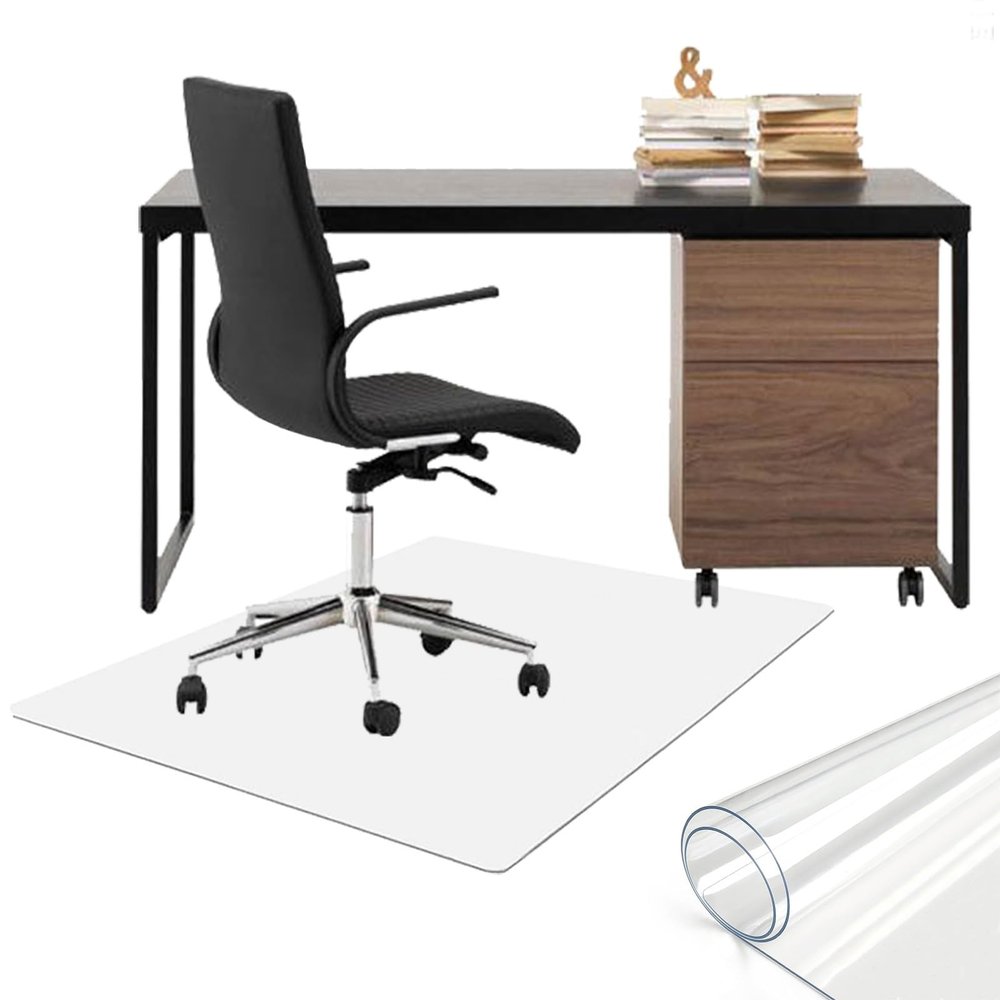 Transparent PVC Chair Mat for Hard Floors, 2 mm, 30 × 30 cm to 160 × 350 cm (60 × 250 cm)