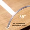 65° Beveled Transparent Table Protector, 3 mm Waterproof PVC, 24 x 39 in view 2