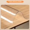 65° Beveled Transparent Table Protector, 3 mm Waterproof PVC, 24 x 39 in view 3
