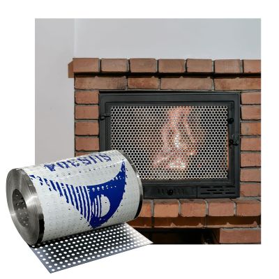304 Stainless Steel Perforated Sheet, 8 mm Holes, Decorative Metal Panel, 30 × 700 cm (11.8 × 275.5 in)
