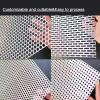 304 Stainless Steel Perforated Metal Sheet, Decorative, Weather-Resistant, 33.4 × 78.7 in view 4