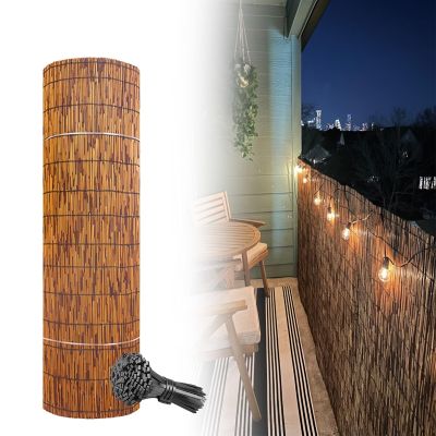Natural Bamboo Privacy Fence, 1.5 m High, 12.2 m Long