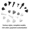 Black T-Shaped Silicone Hole Plugs, 50 Pieces (10 Pcs, FC-035-T) view 2