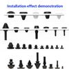Black T-Shaped Silicone Hole Plugs, 50 Pieces (10 Pcs, FC-035-T) view 3