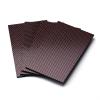 1 Pc 75 x 125 mm 3K Colored Carbon Fiber Plate, Red and Silver Woven Fabric, Glossy/Matte Finish (75 x 125 x 4.0 mm, Glossy) view 2