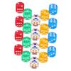 ibasenice 20-Piece Translucent Acrylic Dice Set with Rounded Corners view 1