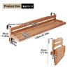 Adjustable Folding Balcony Railing Table view 2