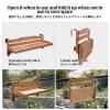 Adjustable Folding Balcony Railing Table view 3