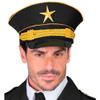 W WIDMANN MILANO Party Fashion Officer's Cap, Black with Gold Star, Costume Hat for Captain, Pilot, Carnival & Cosplay view 4