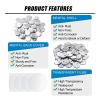 YXZKJZJ 100-Piece Blank Button Parts, 25.75 mm, Round, Plastic/Metal, Matte, Pinback Button Set for Parties and Sporting Events (44 mm, Plastic, 100 pcs) view 4