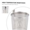 Fine-Mesh Stainless Steel Noodle Strainer, Silver view 2
