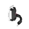 Motorcycle Rearview Mirror Phone Holder for Smartphones, Black, 360° Rotating view 2