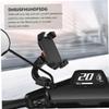 Motorcycle Rearview Mirror Phone Holder for Smartphones, Black, 360° Rotating view 4