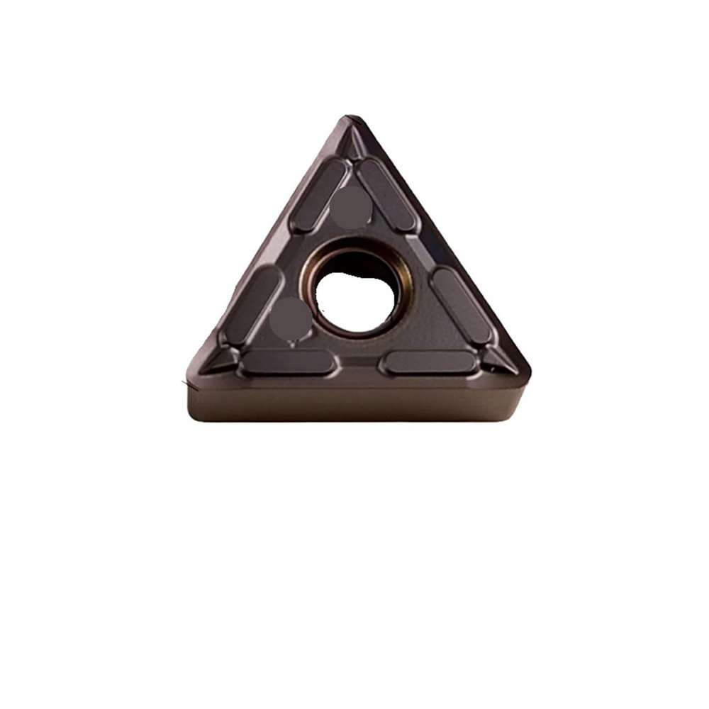 10-Piece CNC Turning Inserts, Triangular Carbide Lathe Cutters for Stainless Steel (TNMG160408-MQ)