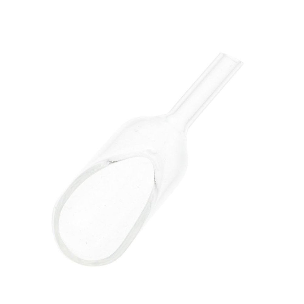 VALICLUD Lab Weighing Funnel, Glass, 15 x 40 mm, Clear Weighing Spoon with Funnel Neck for Precise Powder Transfer