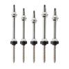 PRIOstahl M12 x 300 mm Stainless Steel Hanger Bolts with Nuts and Sealing Washers, 10-Pack view 4