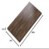 AUPROTEC 19 mm Oak Bijoux Tabletop, 100 x 60 cm view 2