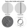 LIUJYUAN Blackout Curtains 100 x 110 cm, Thermal and Sun Protection, with Grommets, Machine Washable, Set of 1, Black view 4