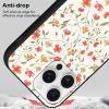 Omyzo Black Phone Case for Samsung Galaxy A21 4G 6.5", Cute Aesthetic Floral Design, Slim TPU Shockproof Case view 4